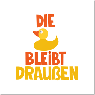 Die Ente bleibt draussen!  Loriot - TV Kult Posters and Art